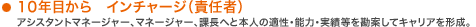 10�N�ڂ��� �C���`���[�W�i�ӔC�ҁj | �A�V�X�^���g�}�l�[�W���[�A�}�l�[�W���[�A�ے��ւƖ{�l�̓K���E�\�́E���ѓ������Ă��ăL�����A���`���B
